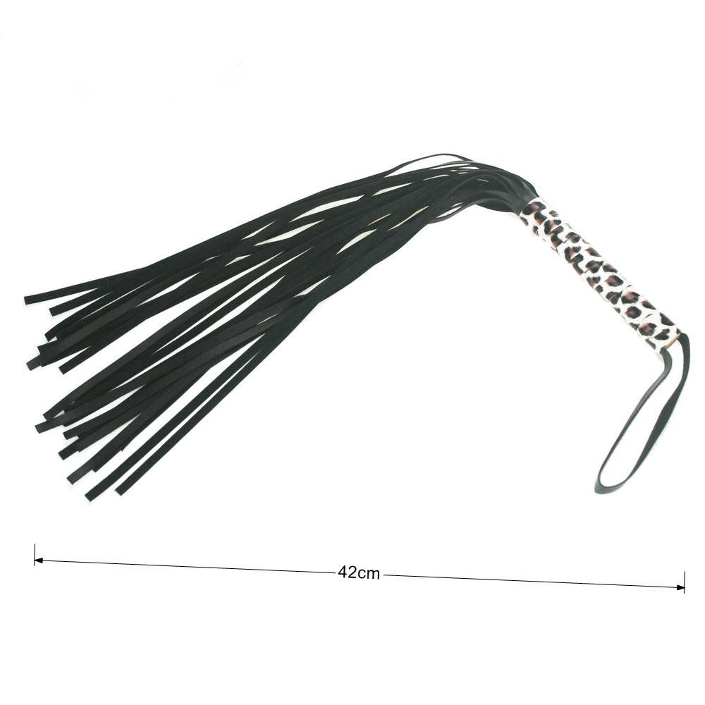 Pink 50cm long tails whips Delicate Leather Paddle spank For Couples Sex Toys Adult Games Spanking slave For Couples