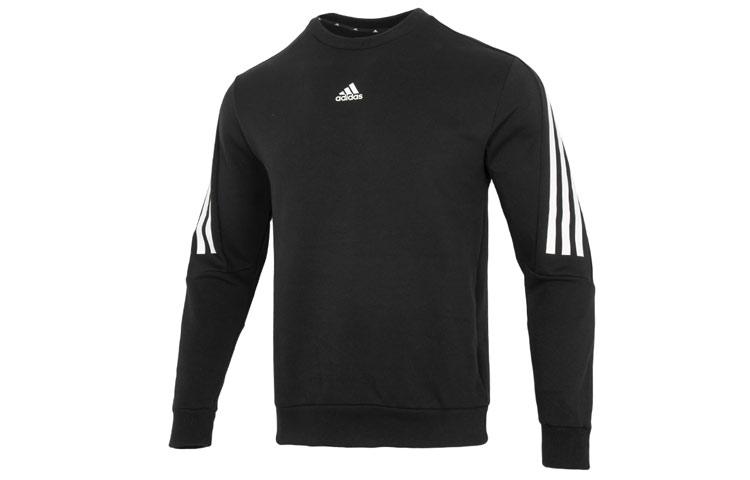 Adidas Sweatshirts Men s Black Crew Neck Moderate Regular HJ7846 S