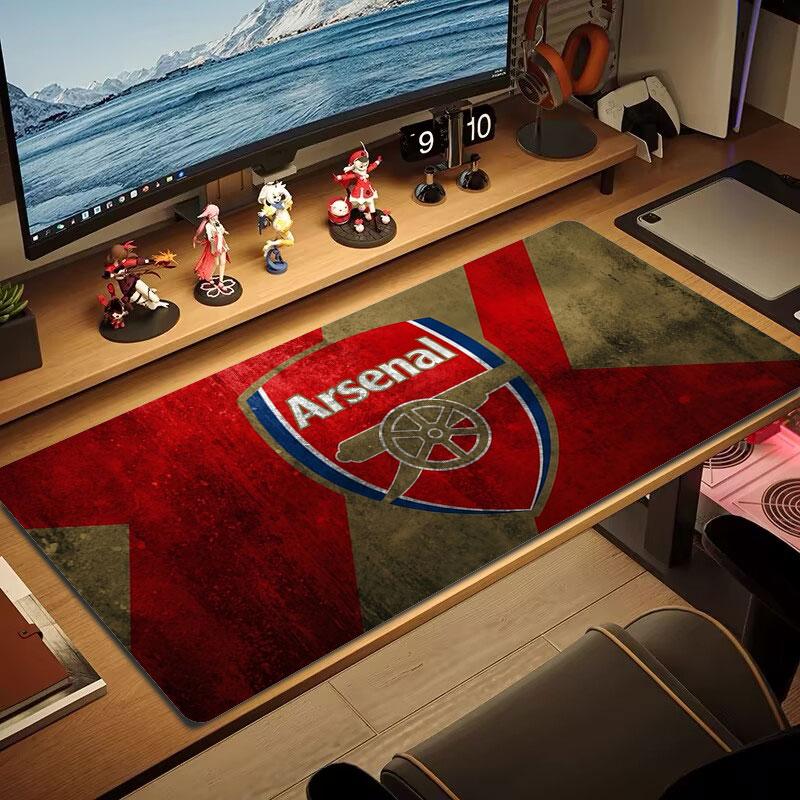 Arsenal F Large Size Mouse Pad Large Gaming Table Cushion Non-slip Laptop Tablet Big Mousepad XXL Mat Mini PC Playmat With Lock edge