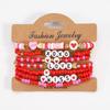 Valentine's Day Multi-layer Love Heart Bracelet - Elastic Polymer Clay Beaded Design for Qixi Festival
