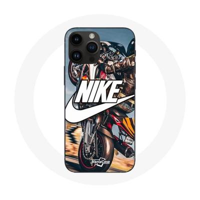 Etui - Nike - Iphone 14 Pro Max - Miękkie - Białe - Koło motocyklowe
