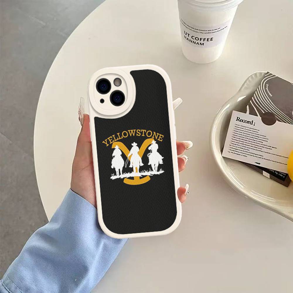 

Tv Y-yellowstoneS Logo Phone Cover For IPhone 16 15 14 13 12 11 Pro Max Plus Leather Soft Case iPhone 16 pro