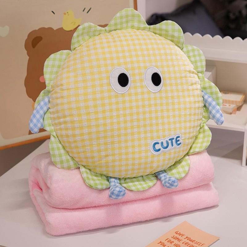 

Sunflower Dopamine Pillow And Quilt For Dual Use With Padded Cover Relax For