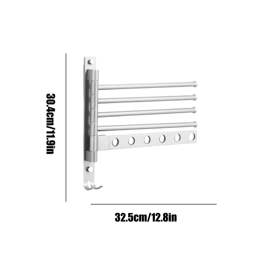 Swivel Towel Rack Wall Mount Hanger