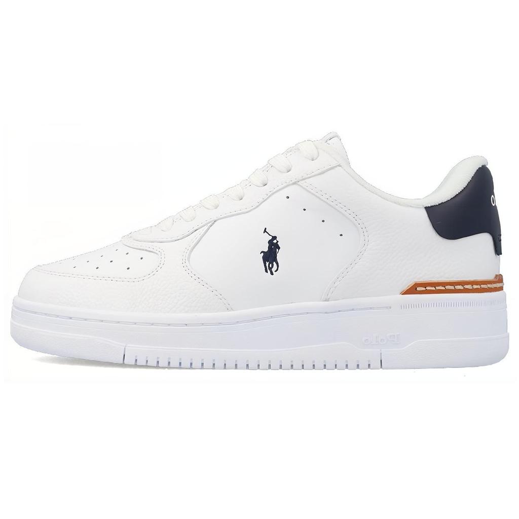 Polo Ralph Lauren Leather Low-Top Fashion Sneakers Unisex Sneakers White 809891791004