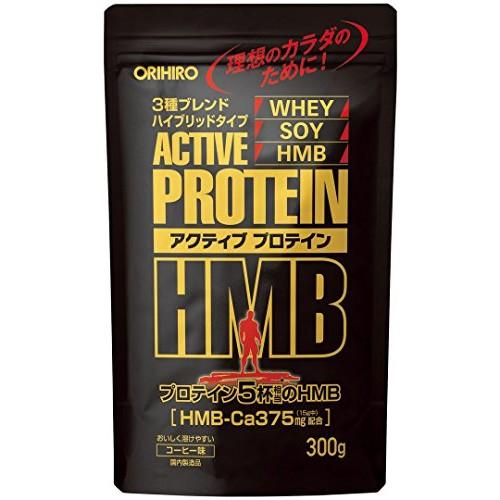 ORIHIRO Active Protein HMB Soy Protein Coffee Flavor 300g Black