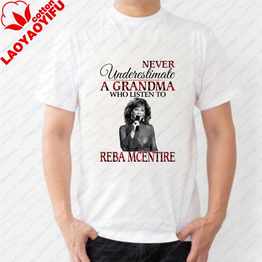 Reba Mcentires New Summer Casual Trendy Shortsleeved Unisexs and WoUnisexs Allpurpose Cotton Tshirt with Pattern Design