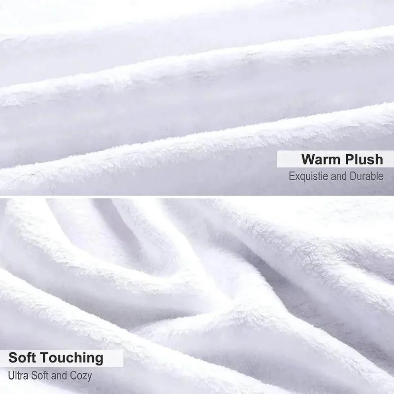 Christmas theme digital-printed polyester Bedroom velvet flannel cover blanket Fleece soft sofa cover blankets for beds