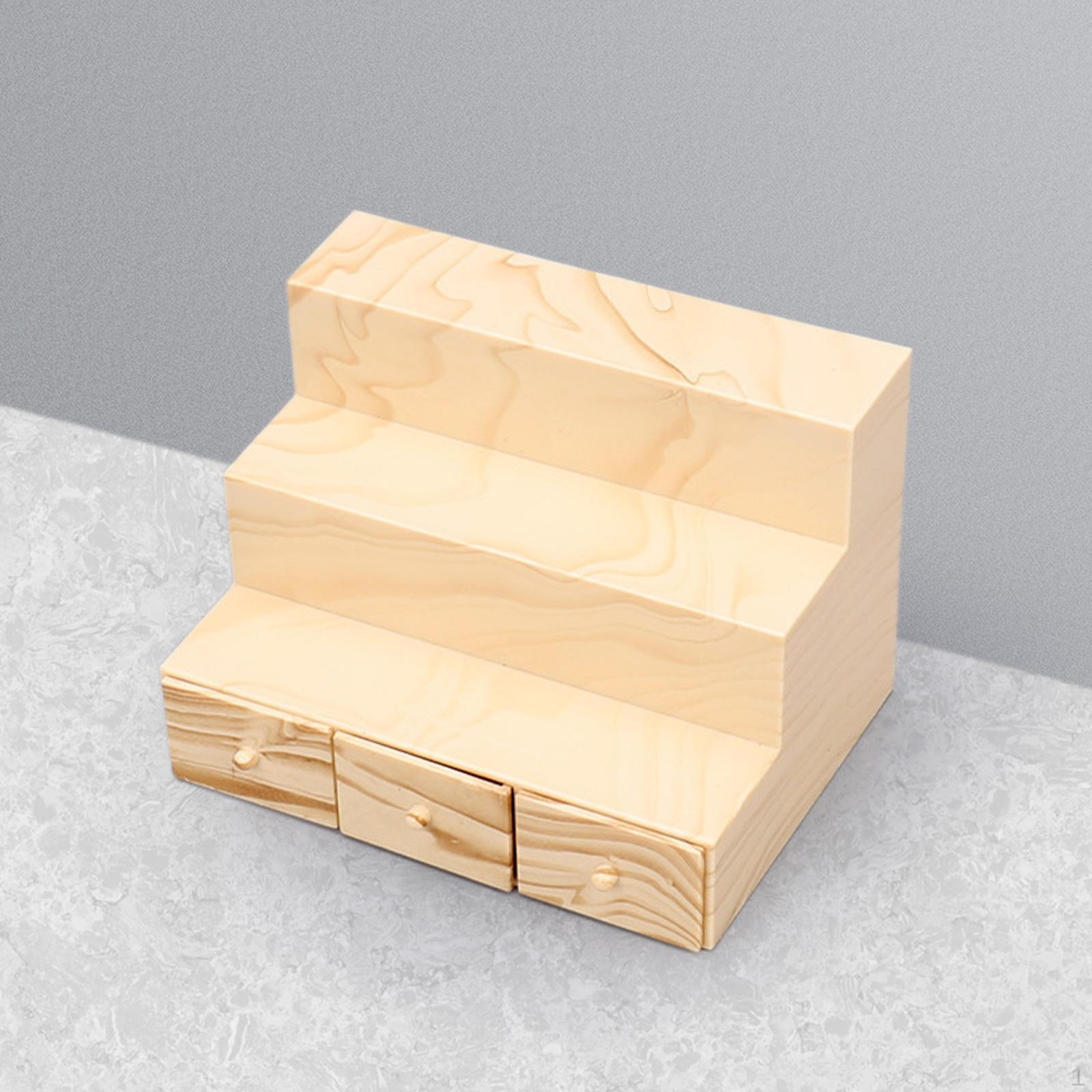 

1/12 Полка для кукольного домика, Мини-полка, Модель супермаркета, Украшение для стеллажей, Игрушка Wood Grain