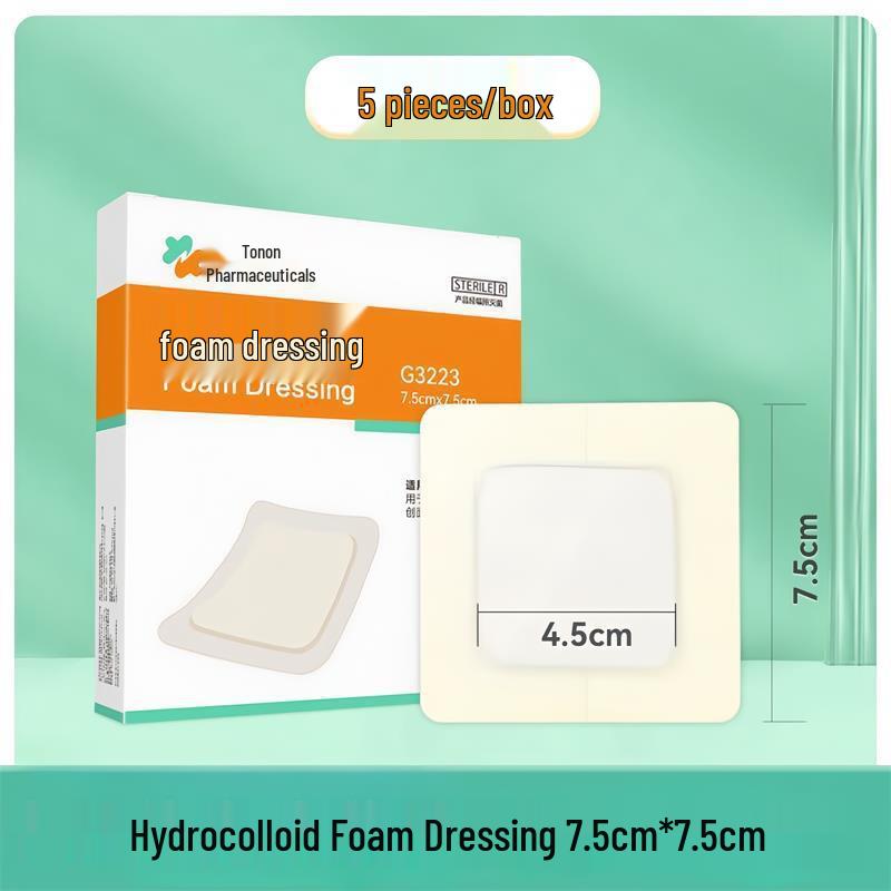 Hydrogel-Pad zur Prävention von Druckgeschwüren bei älteren Menschen – Saugfähiges medizinisches Schaumstoff-Verbandmaterial.