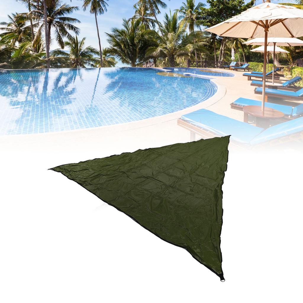 Sun Shade Sail Canopy Outdoor Pool Shade Cloth Suncreen Awning Shade with Silver Coated