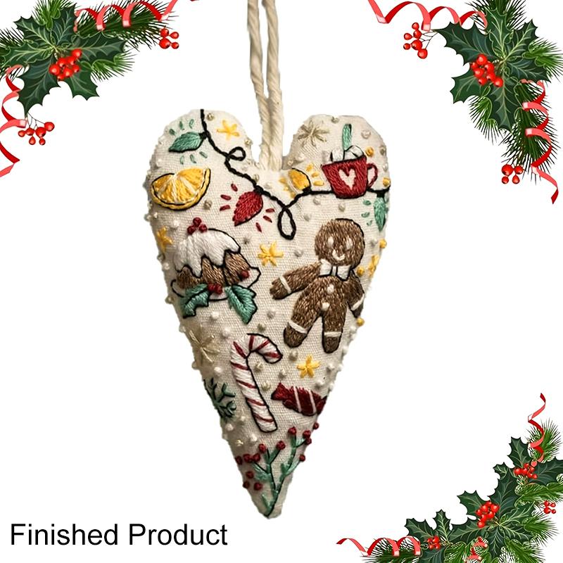 

Сделай сам/Готовый продукт Набор для рукоделия Украшение Форма сердца Милый Подарок ручной работы Декор для дома Включает инструкции Брелок для сумки Рождество F