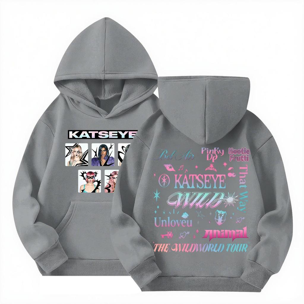 Unisex Kids Long Sleeve Printed Pullover Hoodie, Comfortable Casual Top for Boys and Girls