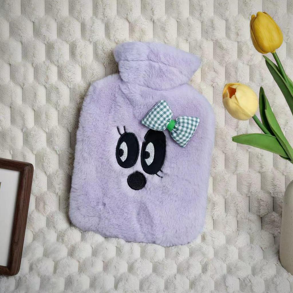 Bolsa de Água Quente Grande Capacidade à Prova de Explosão Desenho Animado - Aquecedor de Mãos, Pés e Barriga de Pelúcia para o Inverno