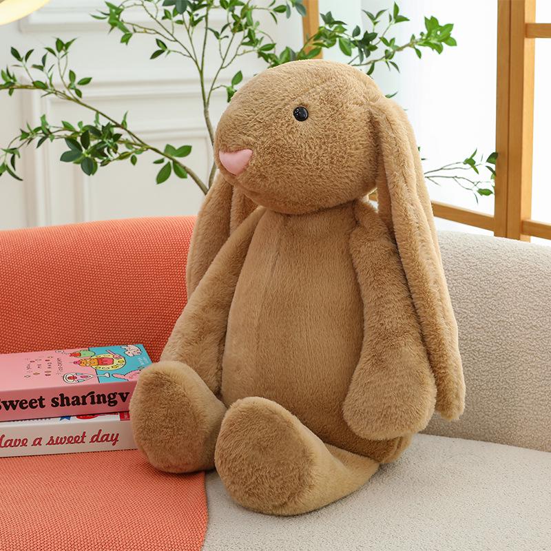 

Popular Long-Eared Bunny Plush Toy - Soft & Cuddly Rabbit Stuffed Animal for Bedside Comfort 35cm 0.2kg коричневий