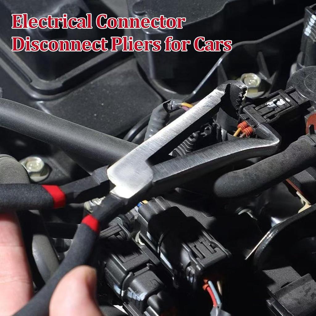 Electrical Disconnect Pliers, Electrical Connector Separator Tool, 8 Inch Automotive Electrical Disconnect Pliers For Cars, Locking Push Tab Plugs