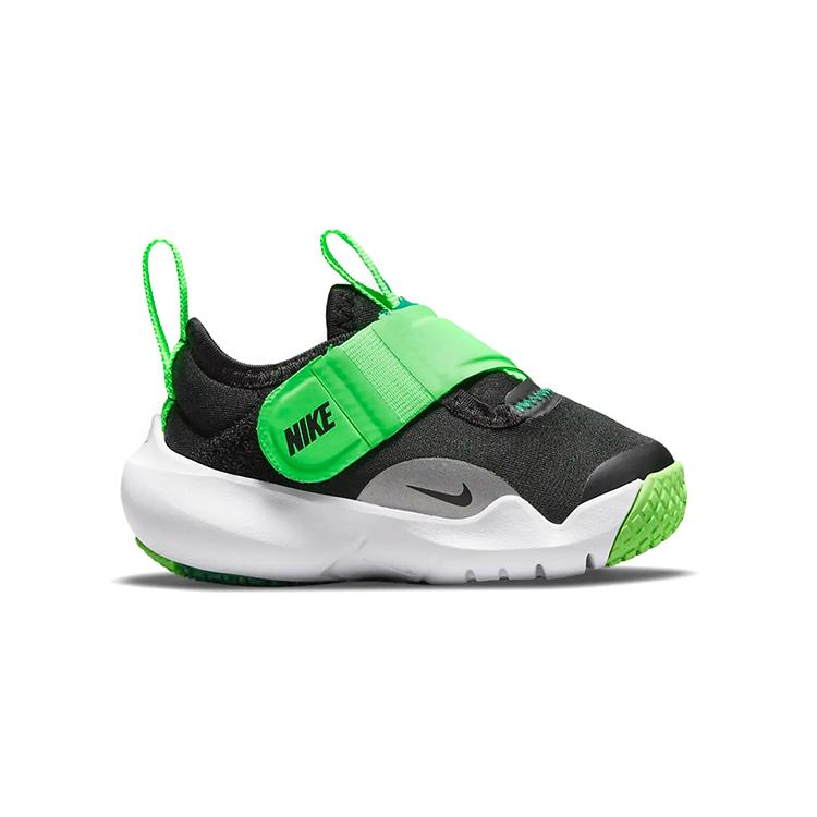 Nike Flex Advance Slip Resistant, Abrasion Resistant, Breathable Low top Running Shoes Black Green Infant And Toddler CZ0188-004