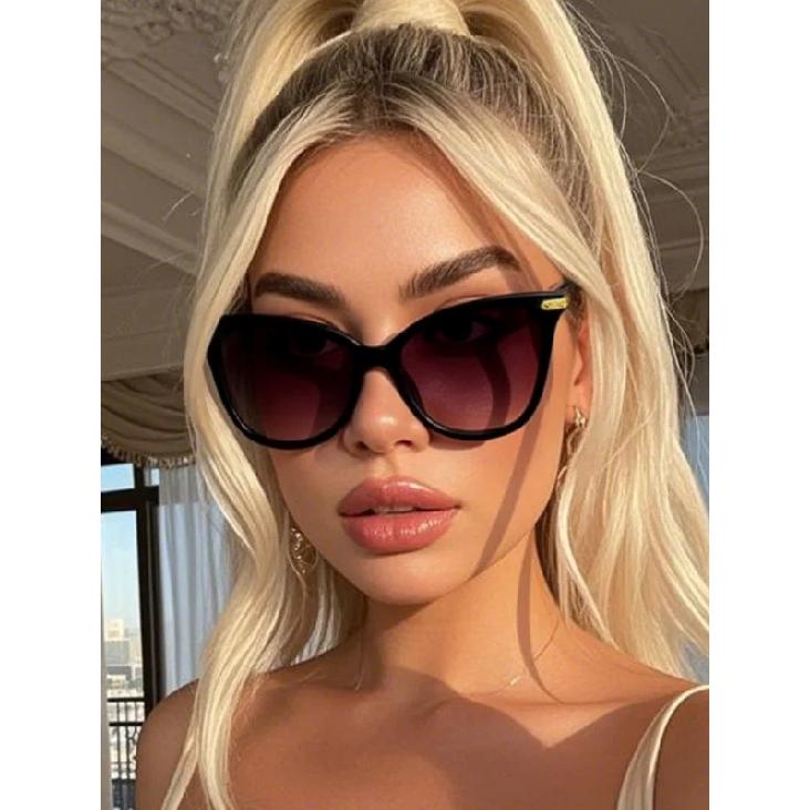 1/2/3 PCS Fashion Cat Eye Plastic Frame Women Sunglasses For Men Daily Life Shades Eyewear Accessories.