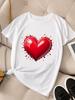 (Asian Size) Women Fashion Tee Top Clothing T Shirt Woman Print flower trend cute Female Short Sleeve Graphic T-shirts