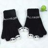 Cute Warm Fuzzy Gloves Women Men Cozy Plush Touch Screen Gloves Winter Funny Finger Gloves for Texting Writing Driving