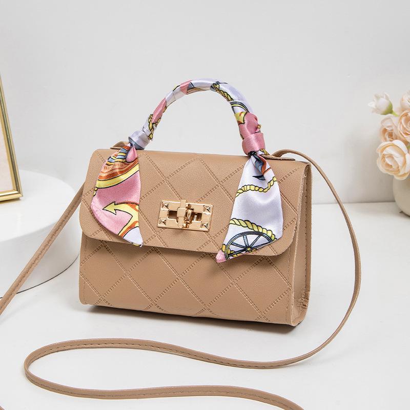 2025 Women's Embossed Diamond Pattern Crossbody Bag - Classic Small Square Handbag