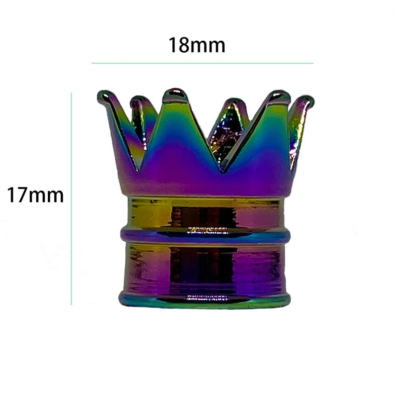 4Pcs Car Motorcycle Crown Tire Valve Caps Car Wheel Air Valve Dustproof Caps Wheel Stem Air Valve Dust Covers Auto Accessories