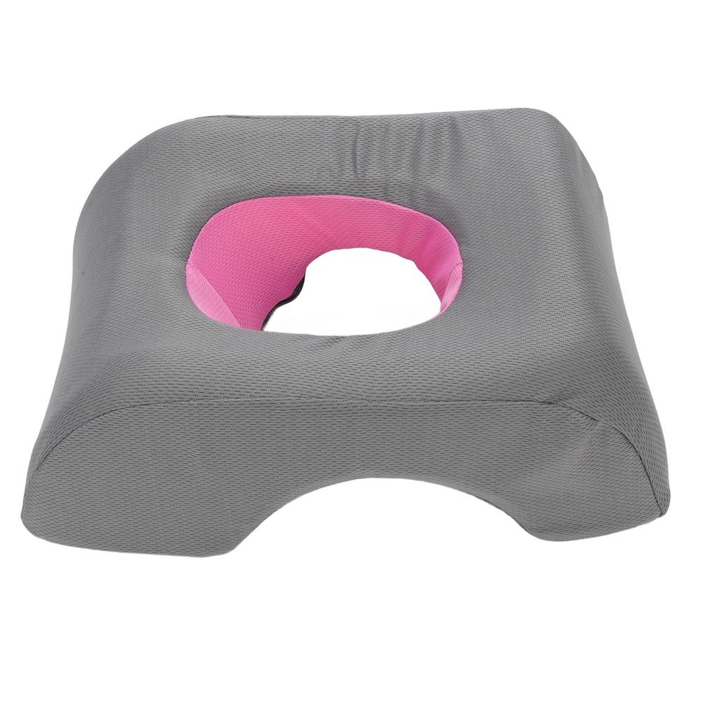 Face Down Pillow Soft Center Hole Portable Face Headrest Pillow Cushion for Beauty Salon Home