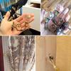 2Pcs Curtain Hook Hook Holder Home Decor Curtain Tie Window Accessories Fashion Wall Mounted Crystal Holdback European Style