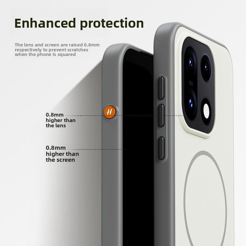 IMOSHION Color Backcover met afneembaar koord MagSafe | Geschikt voor Apple iPhone 15 Pro - Telefoonhoesje Donkergroen