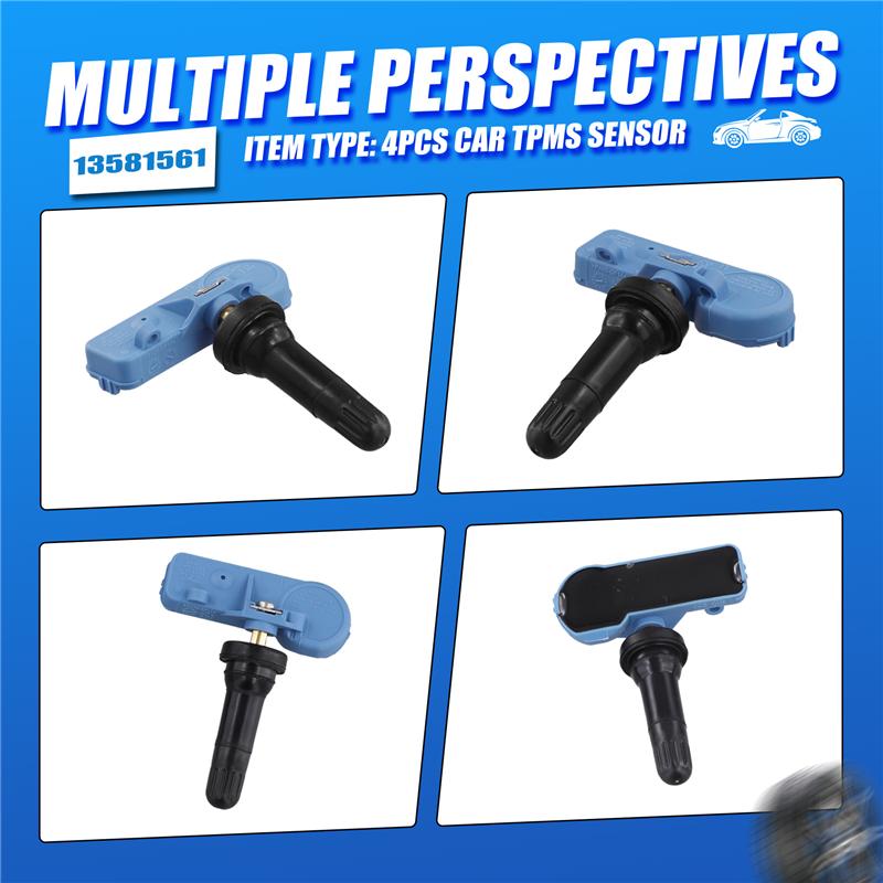 Precise 4Pcs Car TPMS Sensor 13581561 For  Malibu Opel Vauxhall Corsa Tire Pressure Sensor Monitoring System