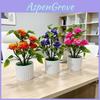 Artificial Rose Plant With Plastic Construction For Wedding Decor And Home Display