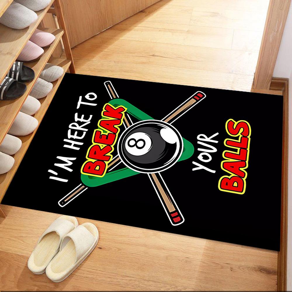 Pool Table Setup Floor Mats for Living Room, Bedroom and Room Decoration Are Suitable for Gifts.