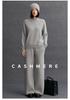 Women's Cashmere Loose Half-High Neck Sweater – Versatile Casual Knitwear for Autumn/Winter