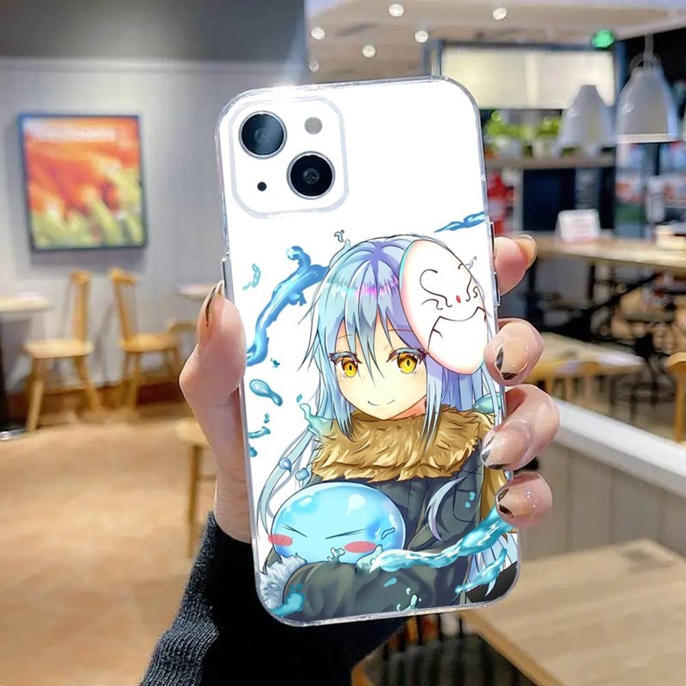 

Cute Rimuru Tempest Phone Case For iPhone 16,15,14,13,12,11 Pro,Max,Plus,X,XS,XR,SE,Mini Transparent Silicone Soft iPhone11PROMAX