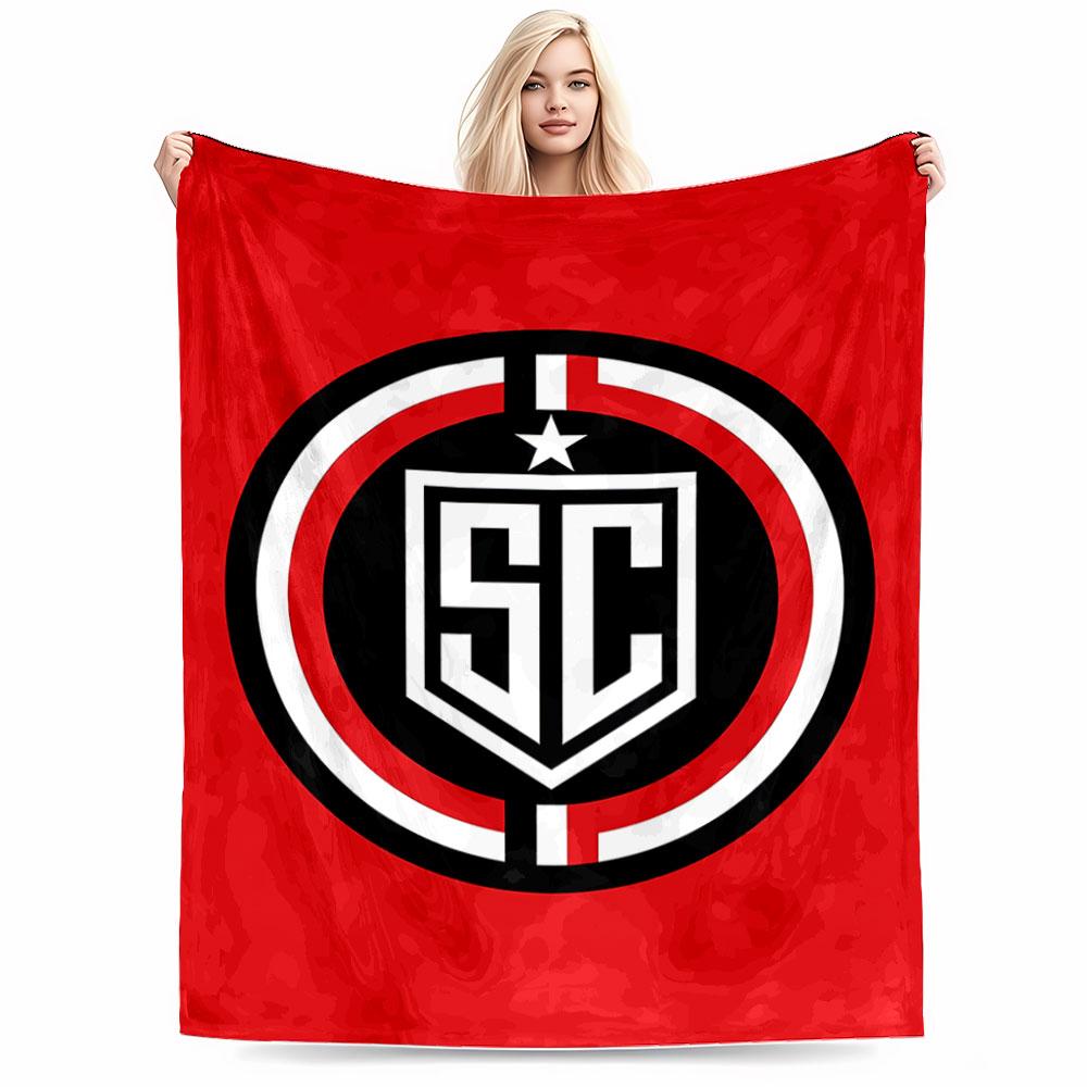 Red and Black SC Logo Blanket for All Seasons Blanket Lunch Break Throw Gift