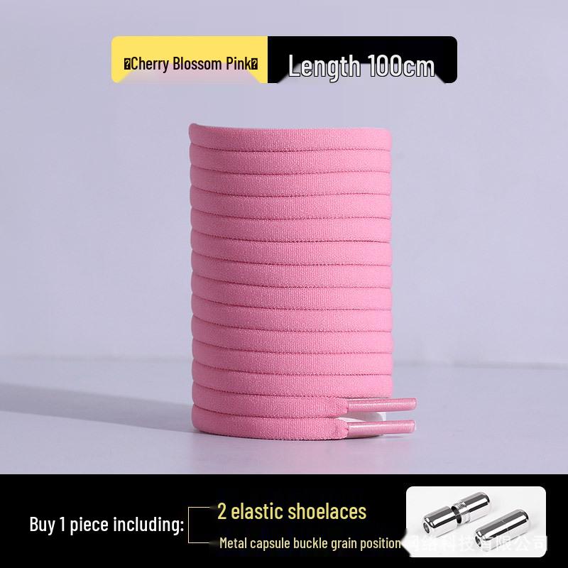 Elastic No-Tie Half-Round Shoelaces for Kids & Adults - Black & White