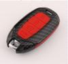 Carbon Fiber Car Key Case Cover For Hyundai I30 Ix35 Kona Encino Solaris Azera Grandeur Ig Accent Santa Fe Palisade 3/4/5 Button