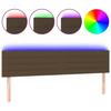 VidaXL LED Headboard Bedroom Furniture Double Bed Accessory Head of Bed Frame Interior Dark Brown 3121777