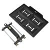 Car Battery Hold Down Tray Bracket Set Recessed Slots Sturdy Construction for 27 30 31 Series Batteries