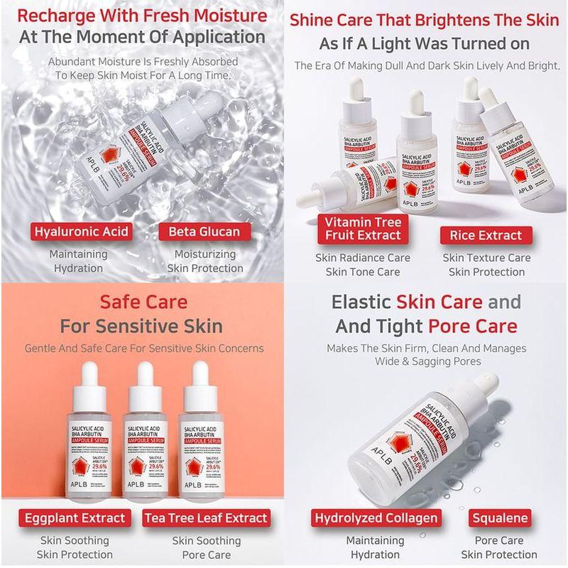 APLB - Salicylic Acid BHA Arbutin Ampoule Serum Set