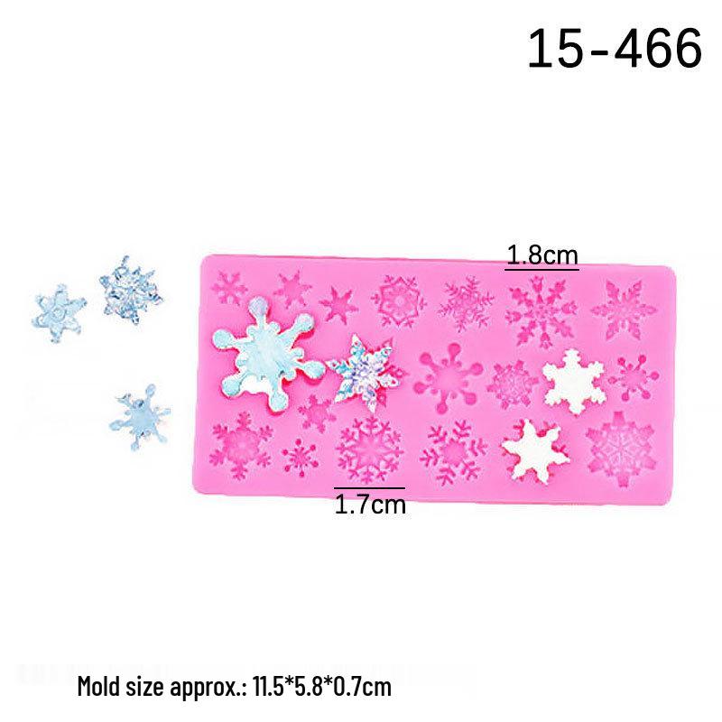 Christmas Snowflake Tree & Reindeer Fondant Cake Molds Set