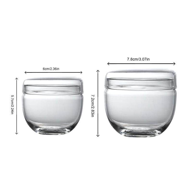 Small Glass Jar With Lid Sugar Container Bottles Kitchen Storage Glass Jars Transparent Mini Tea Storage Bottle