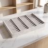 Jewelry Organizer Tray SuedeLike Display OpenTop for Women, Collectors, Drawer,
