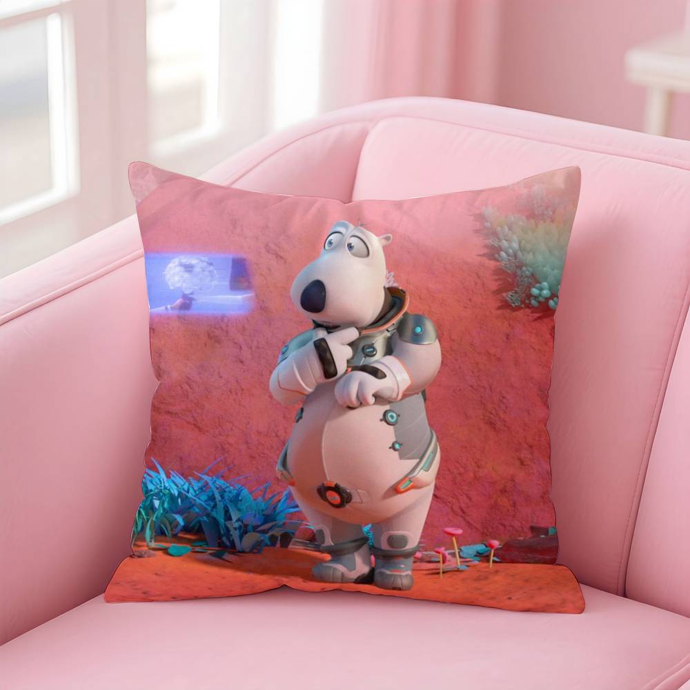 B-Backkom Cute Pillow Case Anti-Dustmite Pillow Invisible Zipper Silky Short Plush Sofa Cushion Cover