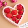 3D Strawberry Aromatherapy Candle Silicone Mold 3pcs Heat-Resistant Home Bedroom DIY Maker Home Bedroom 3D Candle Silicone Mold
