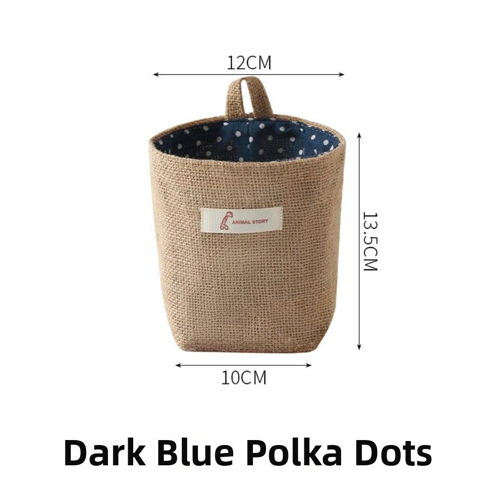 

Home Household Storage Basket Cotton and Linen Laundry Baskets Item Hanging Basket Kitchen Garden C