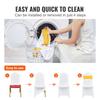 50 Sets Stretch Spandex Folding Chair Covers, Universal Fitted Chair Cover with Chair Sashes, Removable Washable Protective Slipcovers, for Wedding,