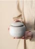 Ceramics Tea Caddies Oolong Sugar Container Travel Tea Bag Sealed Jar Coffee Powder Canister Black White Household Storage Tank