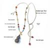 Handmade Sandalwood & Agate Gourd Necklace with Incense Beads