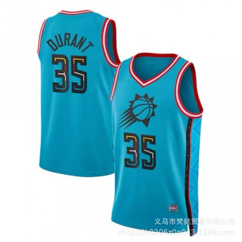 Phoenix Suns NBA Basketball Jersey Durant 35 Booker 1 Paul 3 Season Cotton V-Neck Sleeveless Sportswear